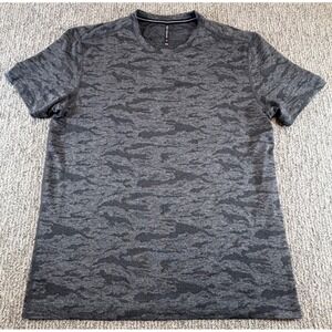 Ten Thousand Training Shirt Men M Gray Camo Mesh Jacquard TTKT035V2